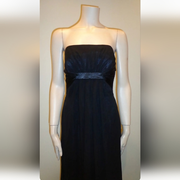 Belsoie long black formal fully lined dress size 6 - Picture 3 of 7